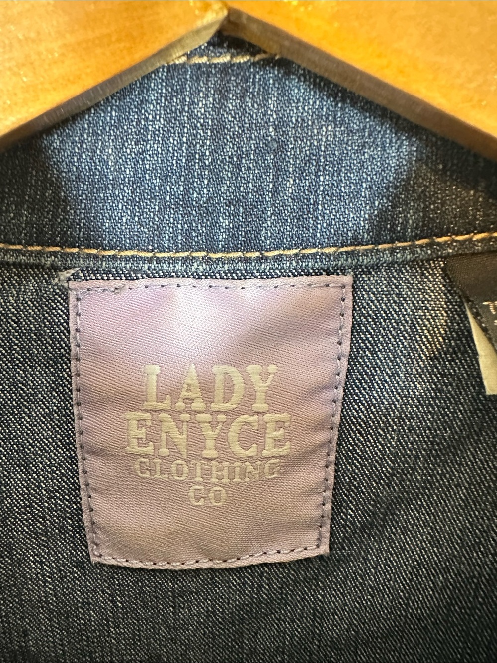 Lady Enyce Cropped Denim Jacket Embellished Size XL VTG Y2K Western Streetwear - Picture 5 of 12